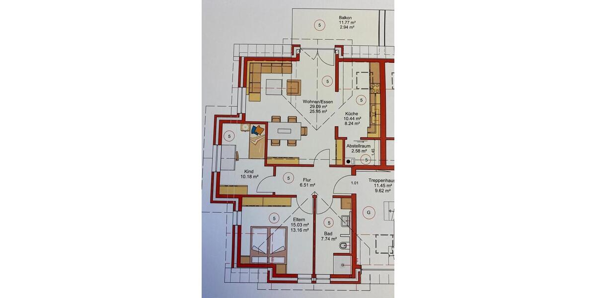 Dachgeschoßwohnung Meppen - 2 Zimmer, 78 m&sup2;, 700&euro; | Angebot:25995462