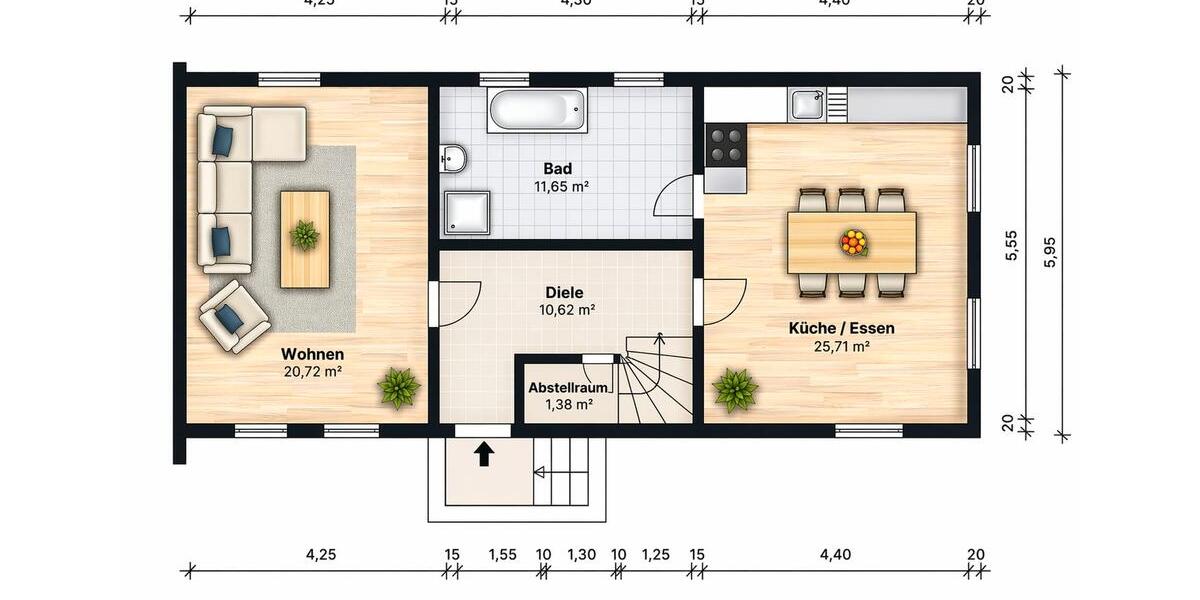 Einfamilienhaus Waldkappel - 4 Zimmer, 130 m&sup2;, 1.100&euro; | Angebot:26215930