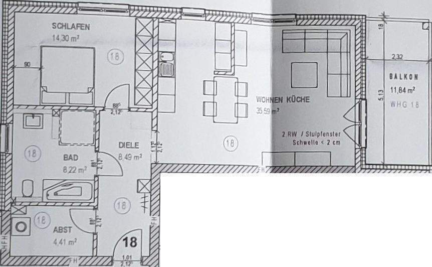 Etagenwohnung Menden Lendringsen - 2 Zimmer, 77 m&sup2;, 925&euro; | Angebot:26139340