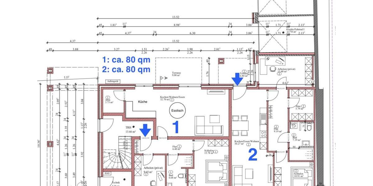 Erdgeschoßwohnung Löningen - 3 Zimmer, 80 m&sup2;, 800&euro; | Angebot:25756582