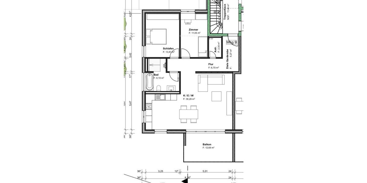 Erdgeschoßwohnung Frickingen - 3 Zimmer, 93 m&sup2;, 1.280&euro; | Angebot:26561045