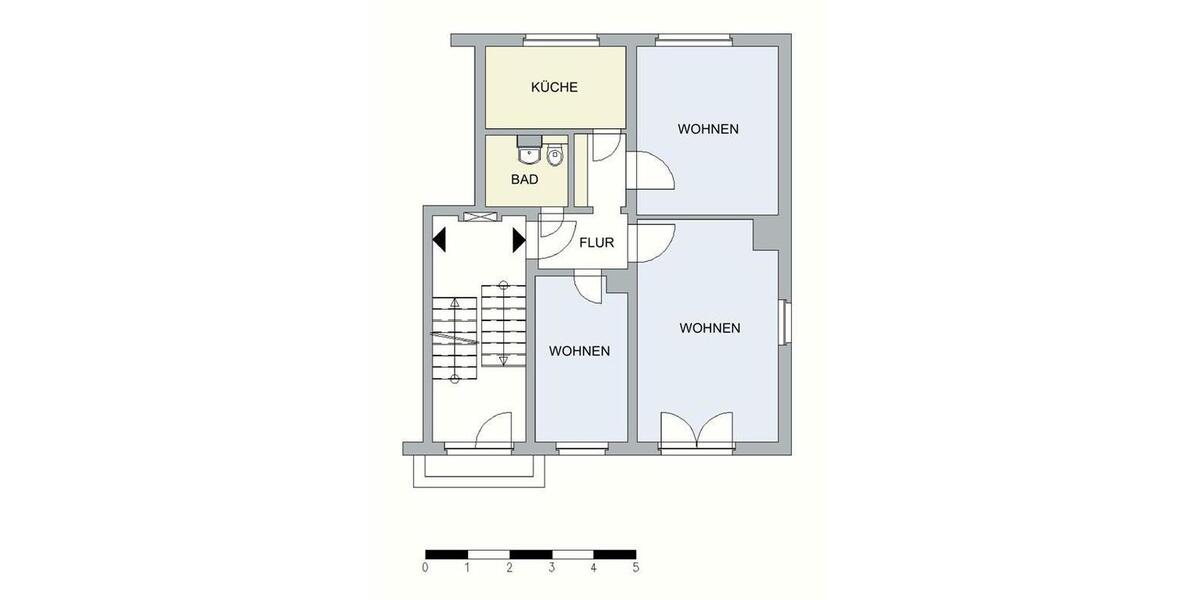 Etagenwohnung Neubrandenburg - 3 Zimmer, 53 m&sup2;, 364&euro; | Angebot:26562942