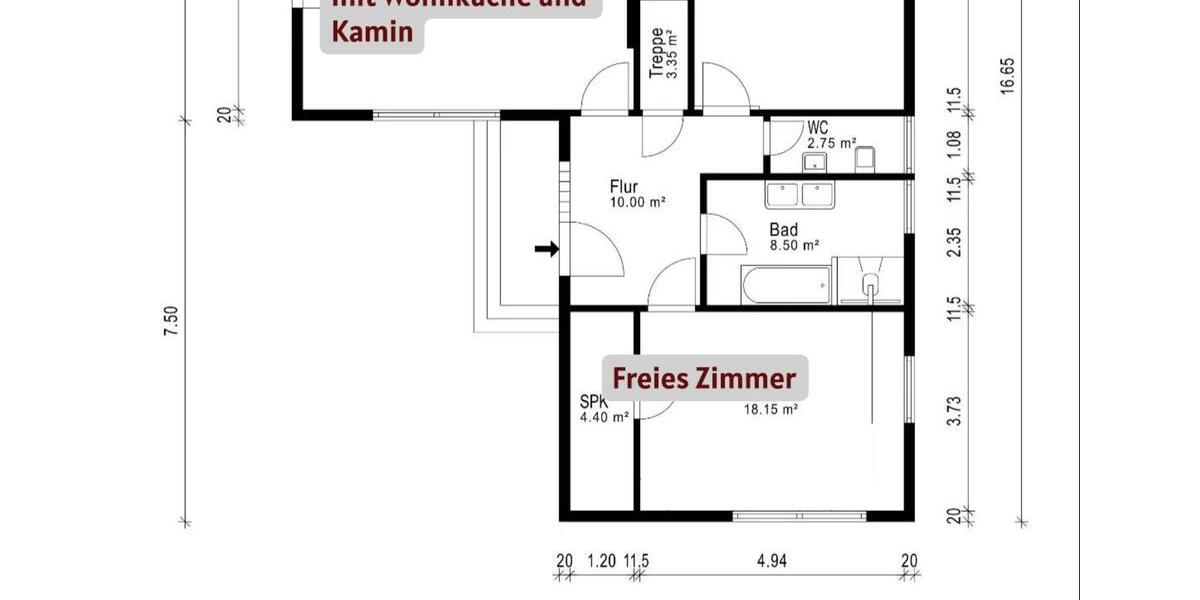 Wohnen auf Zeit Müssen - 7 Zimmer, 170 m&sup2;, 650&euro; | Angebot:22598812