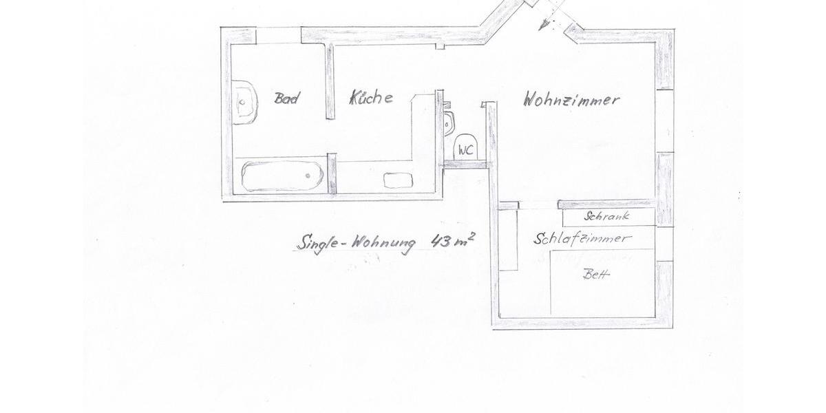 2-Zi. Single-Wohnung möbliertteilmöbliert in EFH in AdorfVogtl. 2 zimmer