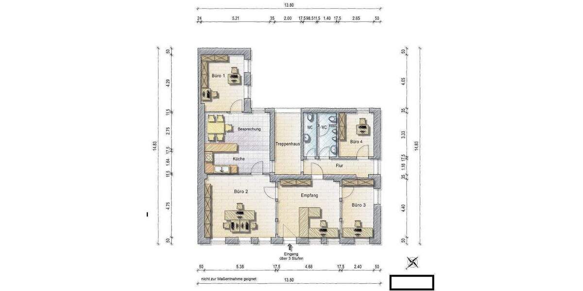 Gewerbeobjekt Nürnberg St Peter - 4 Zimmer, 128 m&sup2;, 890&euro; | Angebot:26543978