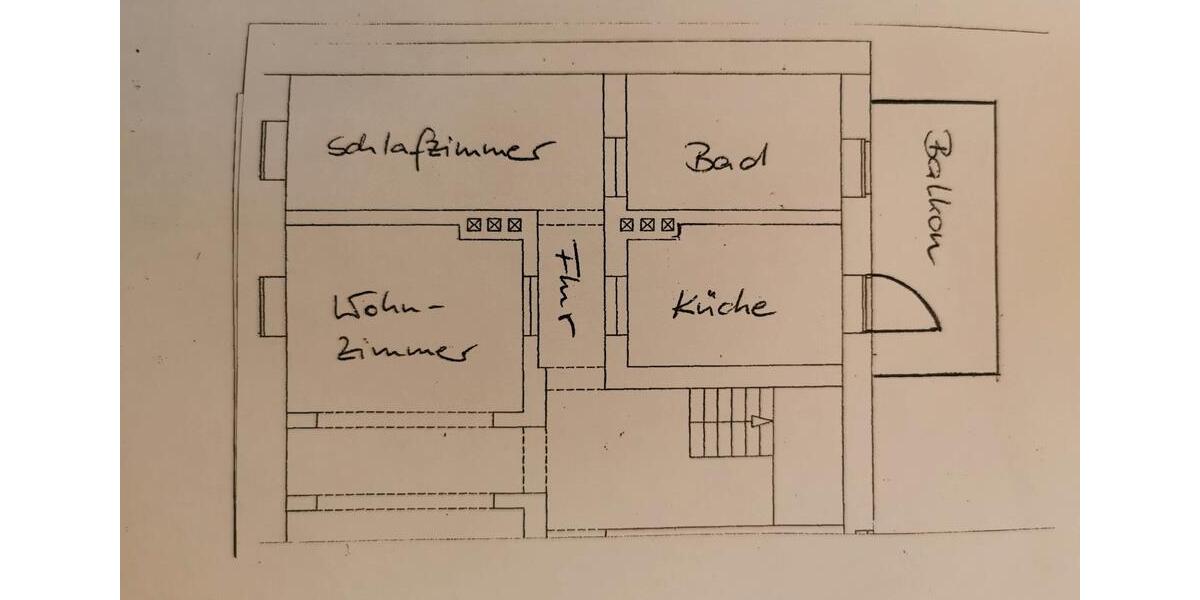 Etagenwohnung Quedlinburg - 2 Zimmer, 58 m&sup2;, 490&euro; | Angebot:26048038