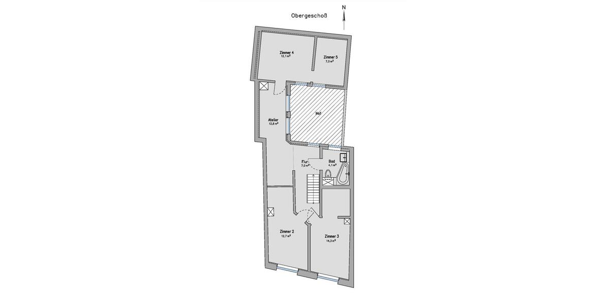 Maisonettenwohnung Wismar Altstadt - 6.5 Zimmer, 120 m&sup2;, 1.600&euro; | Angebot:26237733