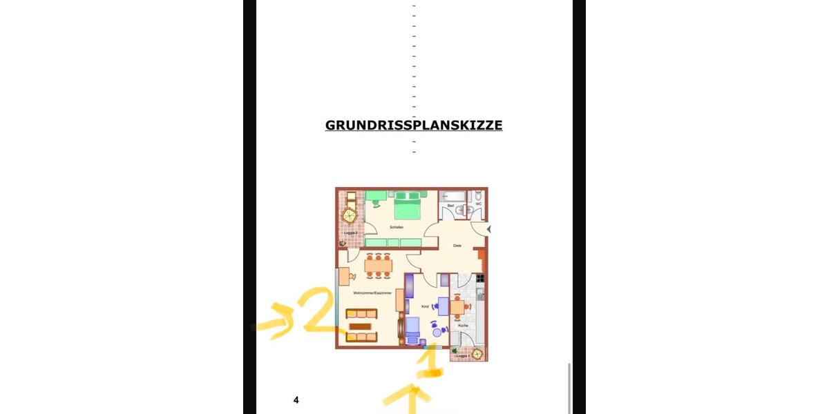 2Zimmer+Balkon+Aufzug-Durlach(Bahnhof Nähe)auch als Büro geeig Wg 2 zimmer