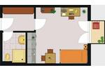 Etagenwohnung Marburg Marbach - 1 Zimmer, 28 m&sup2;, 600&euro; | Angebot:26614040