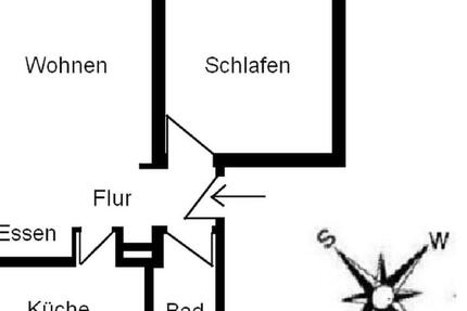 Wohnung Bayreuth City - 2 Zimmer, 50 m&sup2;, 450&euro; | Angebot:26149099