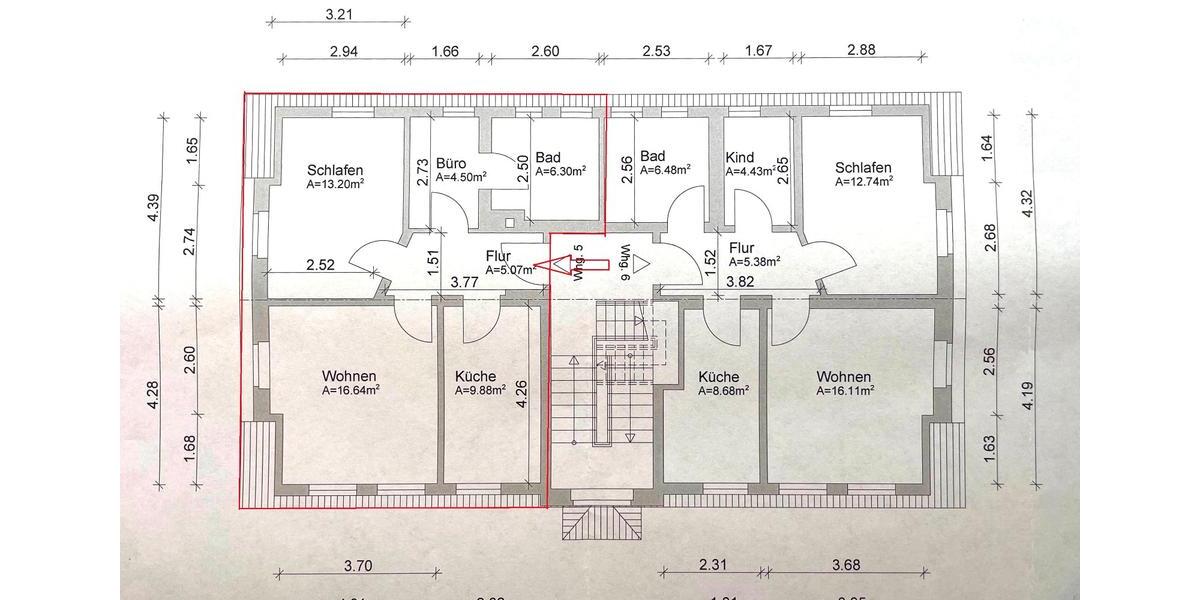 Dachgeschoßwohnung Limbach-Oberfrohna Oberfrohna - 2.5 Zimmer, 57 m&sup2;, 340&euro; | Angebot:26131610