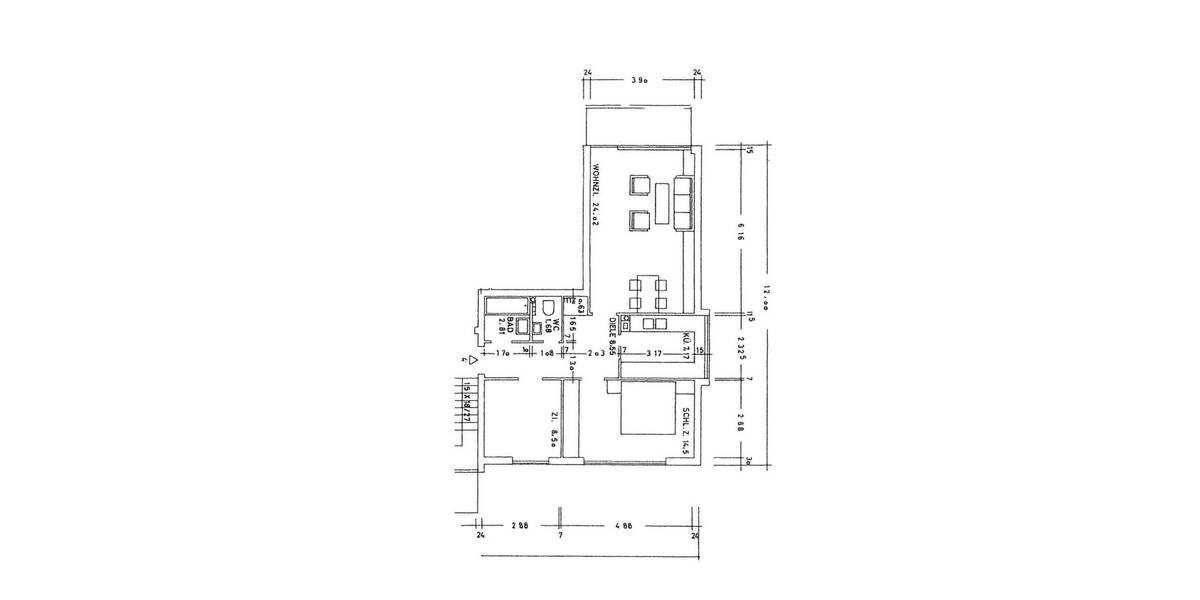 Etagenwohnung München Sendling-Westpark - 3 Zimmer, 68 m&sup2;, 940&euro; | Angebot:26153971