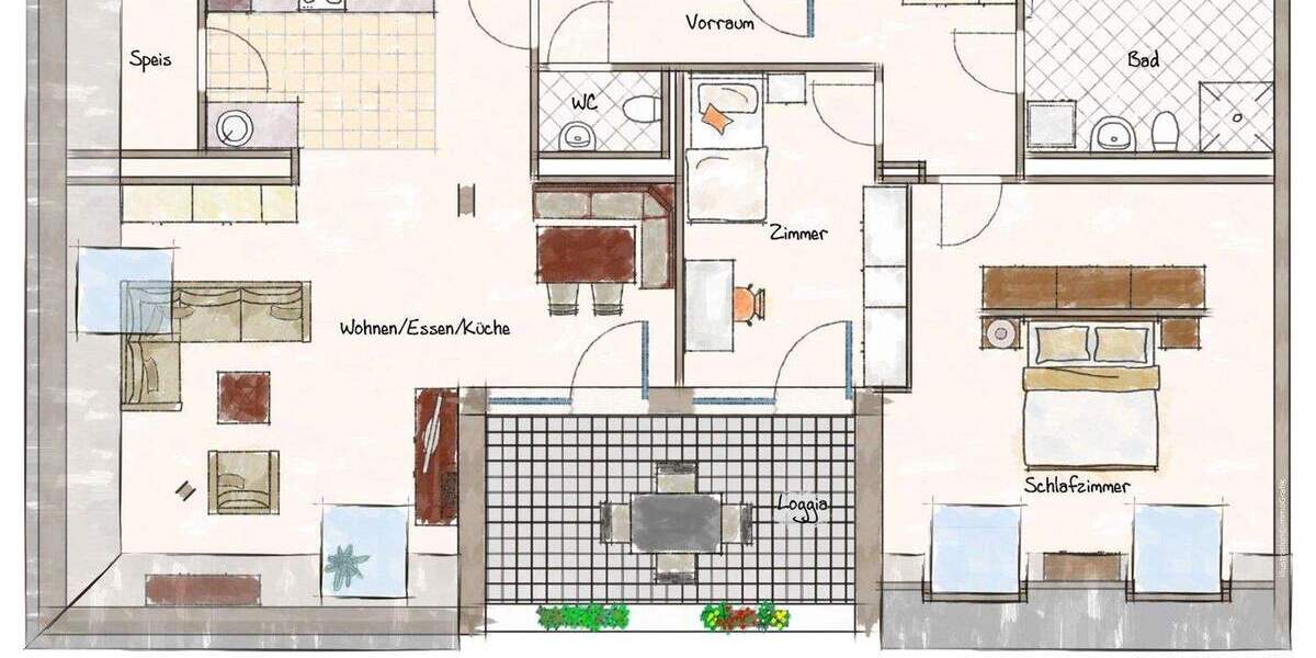 Etagenwohnung Berchtesgaden - 3 Zimmer, 100 m&sup2;, 1.820&euro; | Angebot:25898504