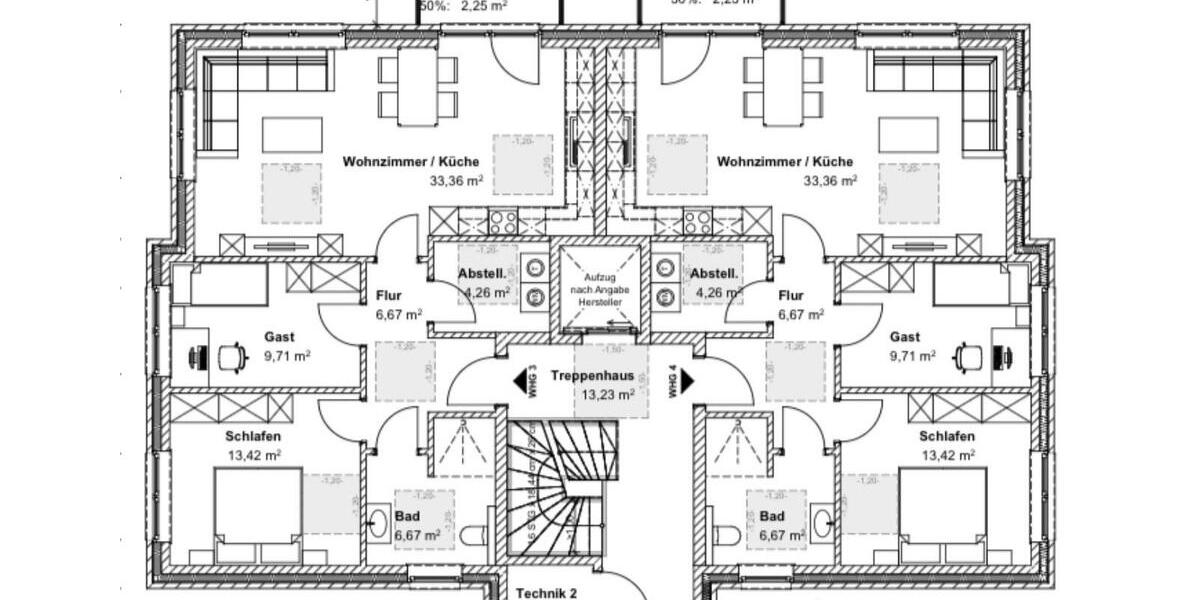Etagenwohnung Haren (Ems) - 3 Zimmer, 76 m&sup2;, 760&euro; | Angebot:26587340