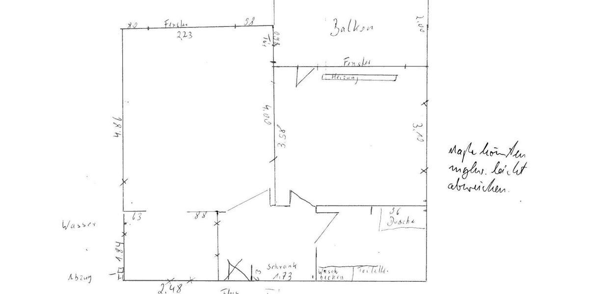 Etagenwohnung Holzminden - 1 Zimmer, 50 m&sup2;, 460&euro; | Angebot:26585954