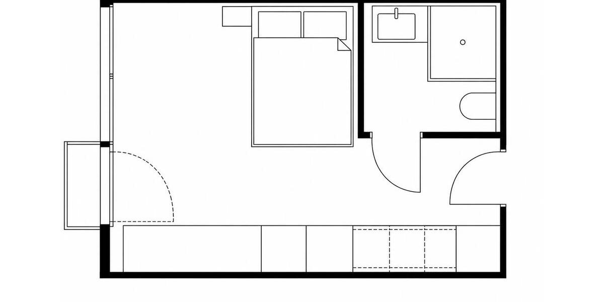 Etagenwohnung Bocholt - 1 Zimmer, 25 m&sup2;, 695&euro; | Angebot:26622644