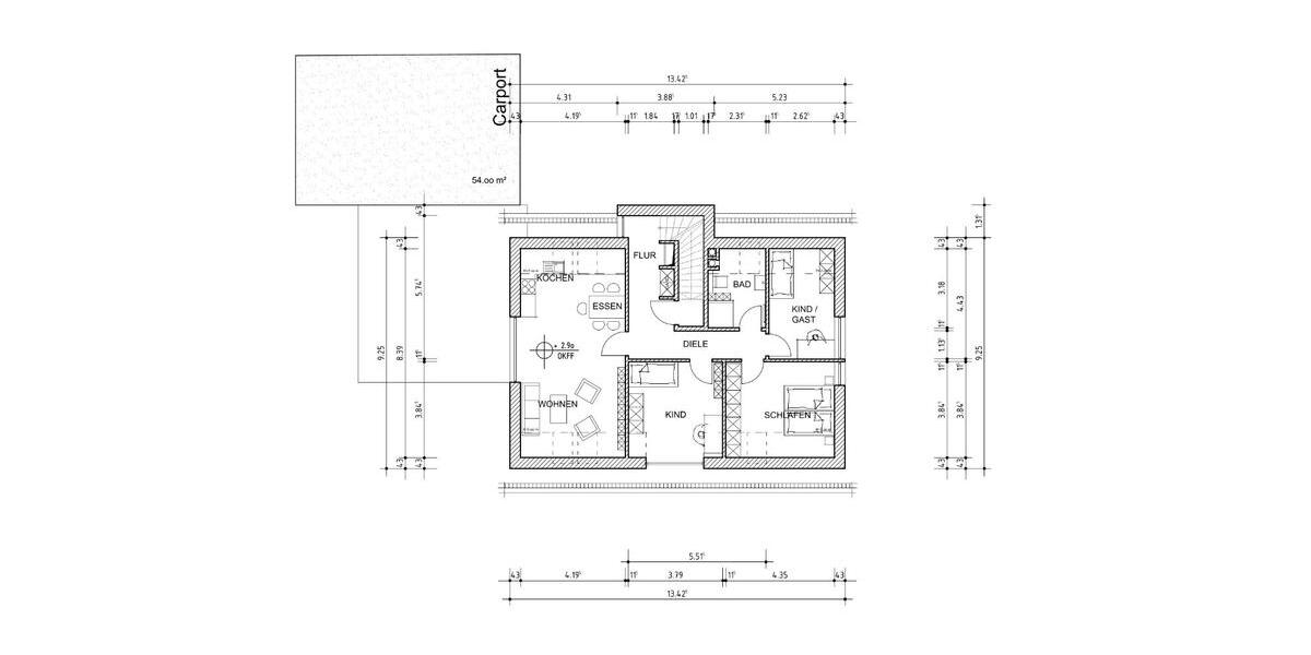 Dachgeschoßwohnung Groß Kummerfeld - 4 Zimmer, 123 m&sup2;, 1.726&euro; | Angebot:25441853