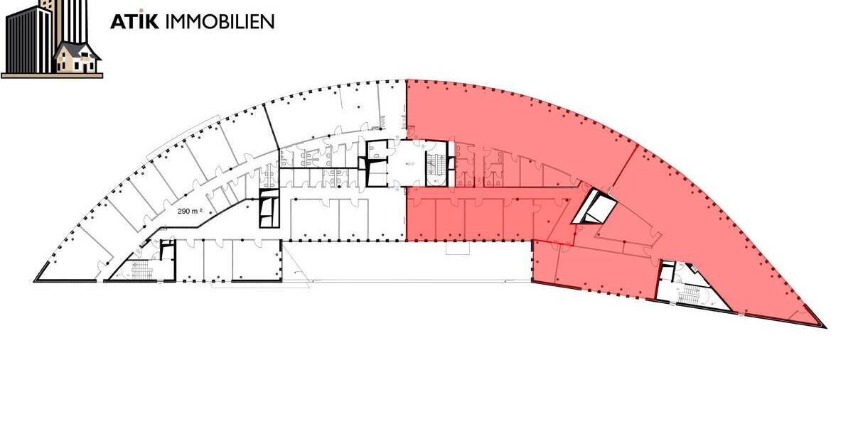 ATIK: Repräsentative Büroflächen im obersten Stockwerk mit exzellenter Aussicht - Gewerbeobjekt Ludwigshafen am Rhein Mitte | Angebot:26267307