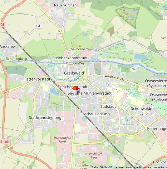 Etagenwohnung Greifswald - 1 Zimmer, 42 m&sup2;, 490&euro; | Angebot:26649642
