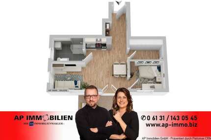 Wohnung zum Mieten in Harxheim 850 € 57 m² 2 zimmer