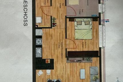 Wohnung Beverstedt - 2 Zimmer, 63 m&sup2;, 1.060&euro; | Angebot:27608364