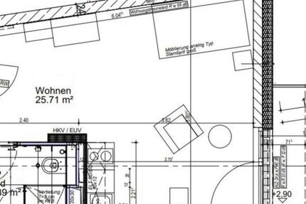 Möbliertes Neubau Single-Apartment inkl. Balkon + W-LAN 1 zimmer