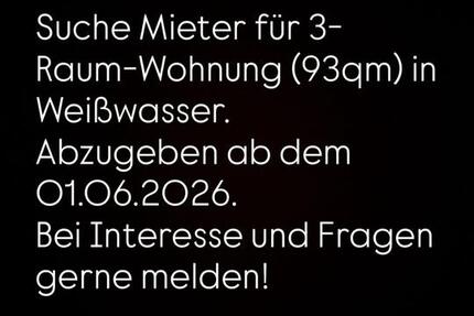 Wohnung Weißwasser (Oberlausitz) - 3 Zimmer, 93 m&sup2;, 658&euro; | Angebot:26505051