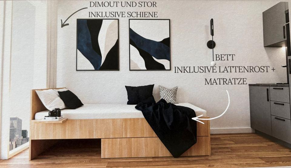 Etagenwohnung Regensburg Galgenberg - 1 Zimmer, 20 m&sup2;, 600&euro; | Angebot:26700377