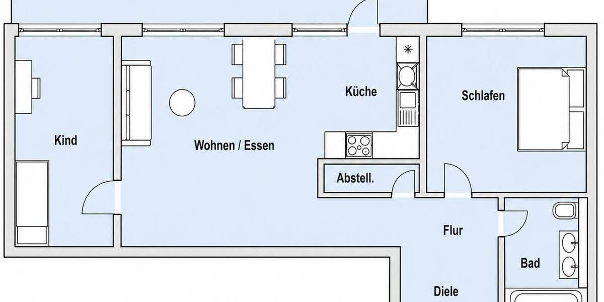 Terrassenwohnung Sindelfingen Maichingen - 3 Zimmer, 73 m&sup2;, 1.300&euro; | Angebot:26765137