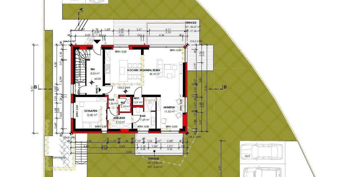 Etagenwohnung Paderborn Kernstadt - 2 Zimmer, 98 m&sup2;, 1.400&euro; | Angebot:24700558