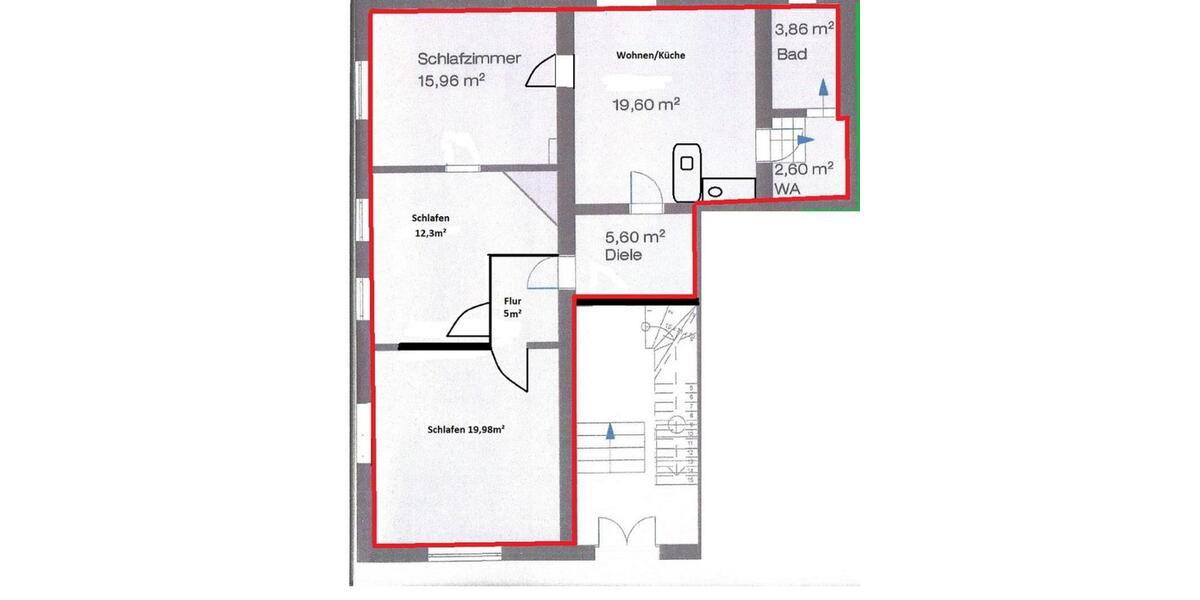 Erdgeschoßwohnung Sehnde - 4 Zimmer, 85 m&sup2;, 522&euro; | Angebot:24184765