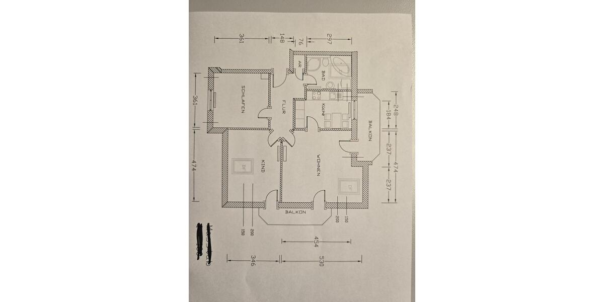 Schöne Dachgeschosswohnung 3 zimmer