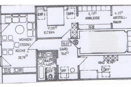 Wohnung Niederstetten - 3 Zimmer, 70 m&sup2;, 632&euro; | Angebot:26045309