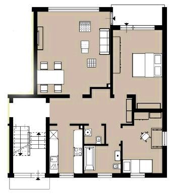 Etagenwohnung Extertal - 3 Zimmer, 82 m&sup2;, 550&euro; | Angebot:24507360
