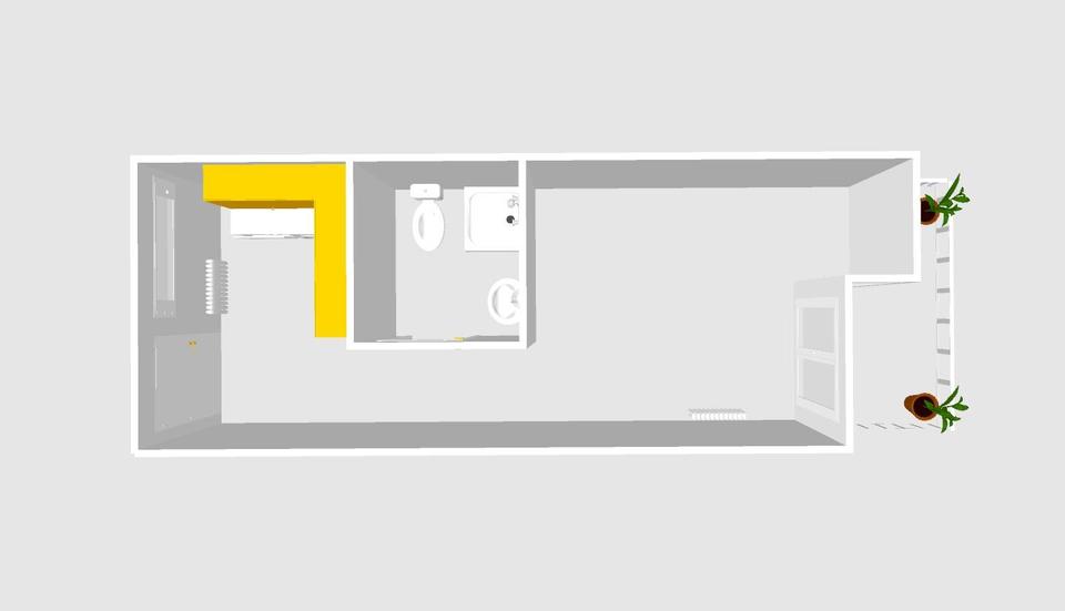 Etagenwohnung Künzelsau - 1 Zimmer, 25 m&sup2;, 470&euro; | Angebot:26004531