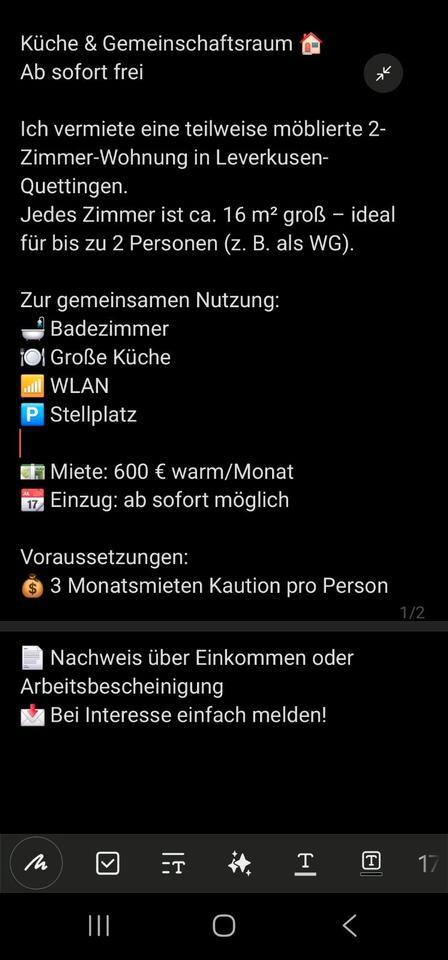 wg Zimmer zu vermieten