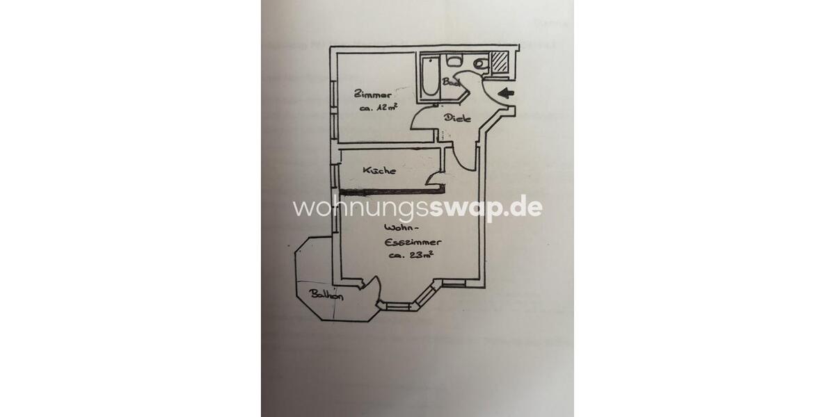 Etagenwohnung München Sendling-Westpark - 2 Zimmer, 52 m&sup2;, 950&euro; | Angebot:25856284