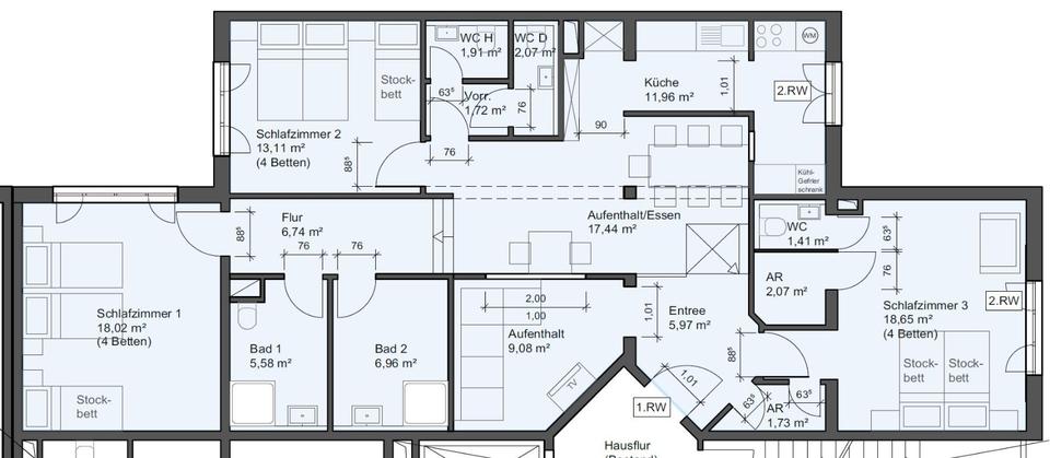 Wohnen auf Zeit München Schwabing-Freimann - 7 Zimmer, 150 m&sup2;, 20&euro; | Angebot:23003895