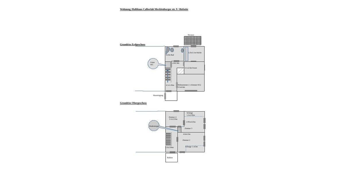 Etagenwohnung Calberlah - 4 Zimmer, 97 m&sup2;, 850&euro; | Angebot:26224121