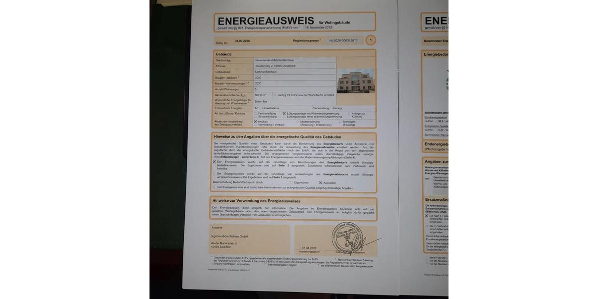 Erdgeschoßwohnung Osnabrück Eversburg - 3 Zimmer, 85 m&sup2;, 1.135&euro; | Angebot:26042338