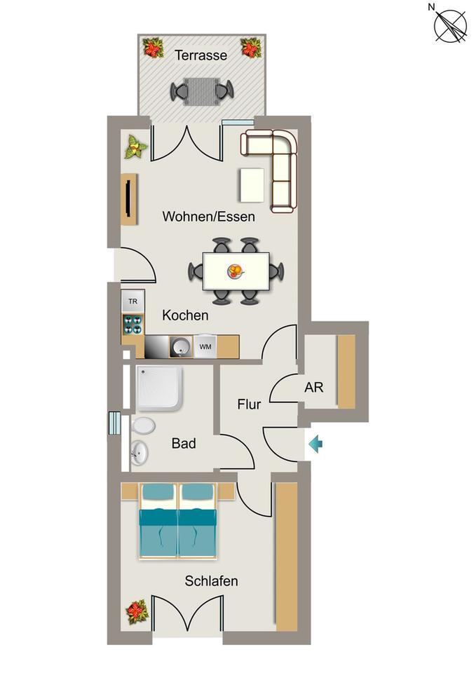 Bezugsfertige Wohnung - Einfach Möbel rein und Füße hoch! zimmer