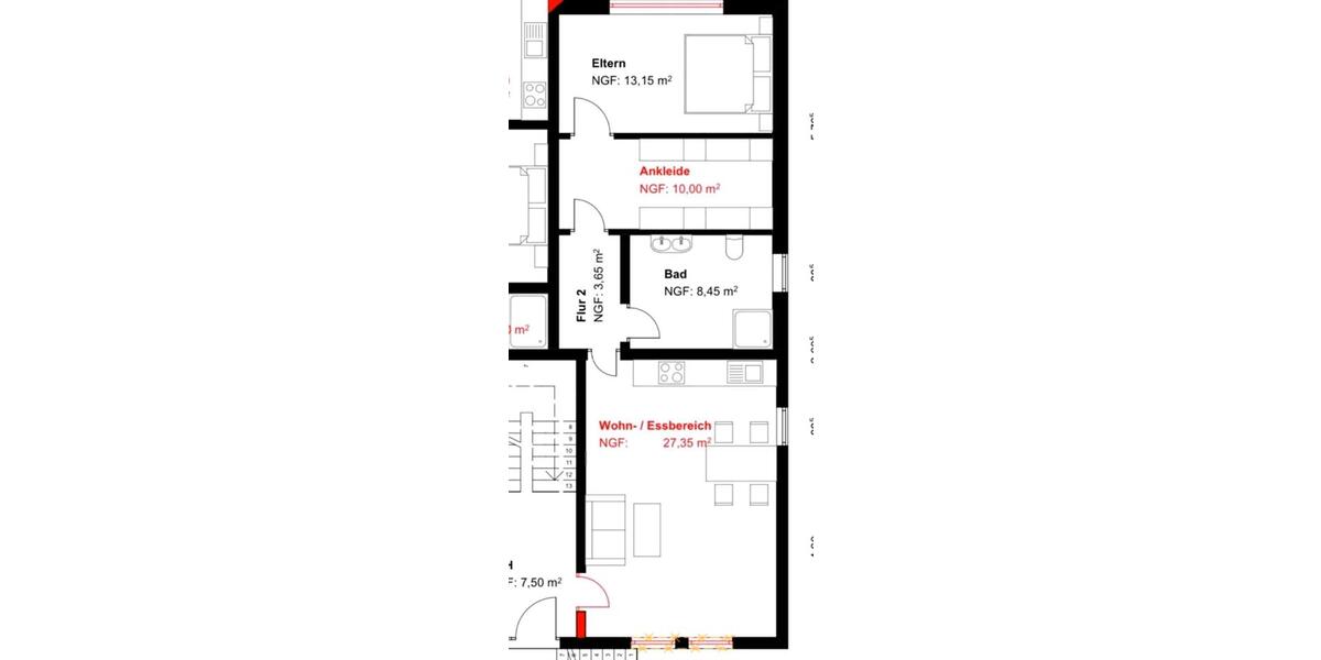 Erdgeschoßwohnung Dautphetal - 3 Zimmer, 68 m&sup2;, 750&euro; | Angebot:26270797