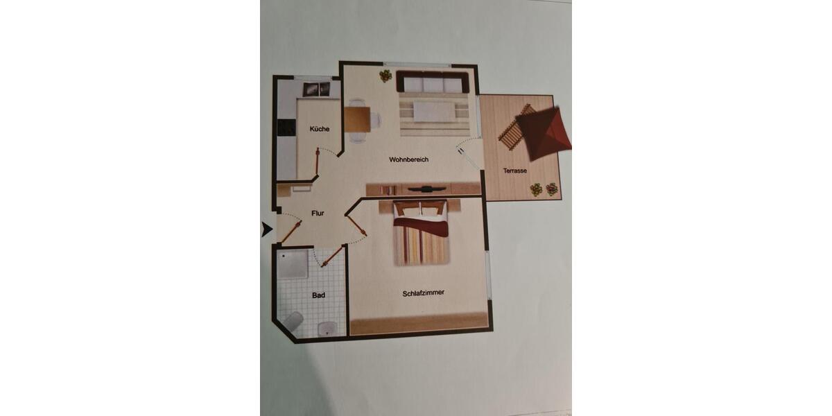 Etagenwohnung Filderstadt - 2 Zimmer, 41 m&sup2;, 690&euro; | Angebot:26591430