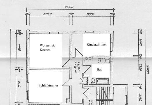 Etagenwohnung Döbeln - 3 Zimmer, 73 m&sup2;, 475&euro; | Angebot:26600442