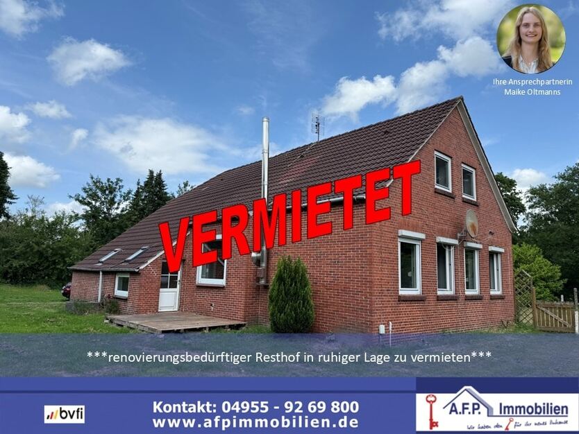 ***V E R M I E T E T*** ***Renovierungsbedürftiges Landhaus mit großem Potenzial – nur für tatkräftige Mieter mit handwerklichem Geschick***