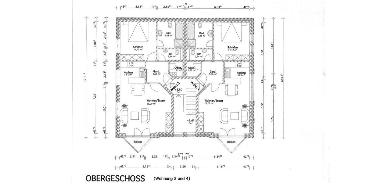 Etagenwohnung Haren (Ems) - 2 Zimmer, 61 m&sup2;, 510&euro; | Angebot:25163328