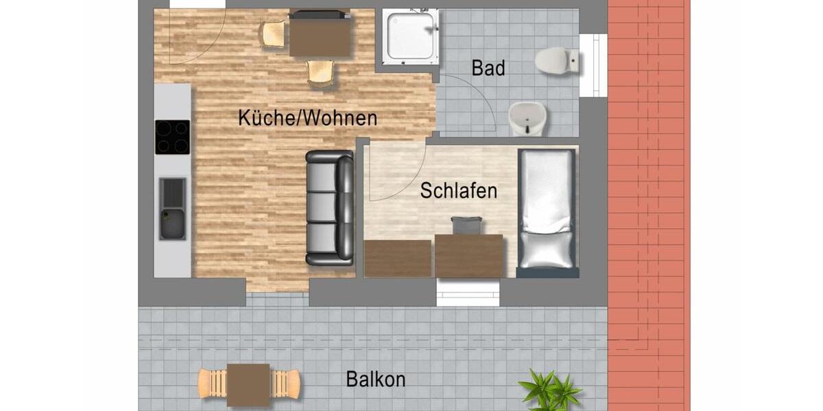 Wohnen auf Zeit Edewecht - 2 Zimmer, 35 m&sup2;, 45&euro; | Angebot:26229605