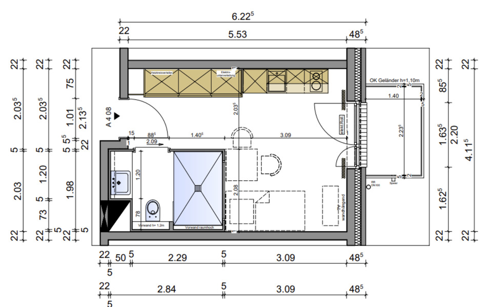 Etagenwohnung Meppen - 1 Zimmer, 650&euro; | Angebot:23089492
