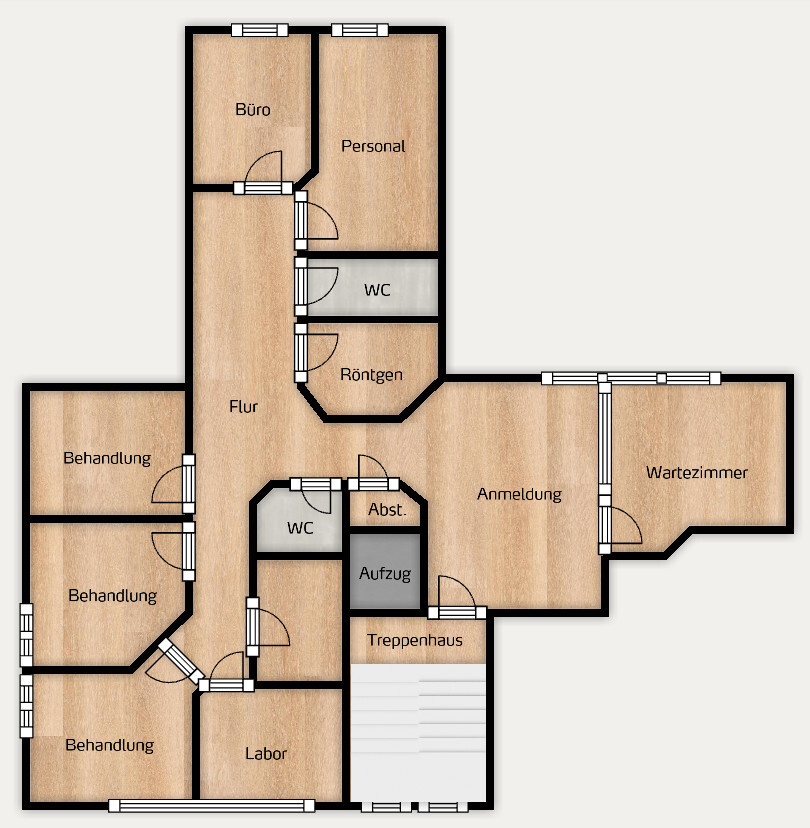 Büro oder Praxis für verschiedene Gewerbe in guter Lage Münster- barrierefrei! 7 zimmer