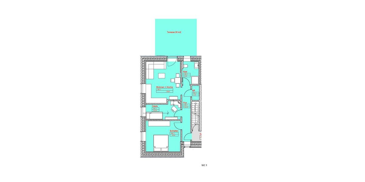 Terrassenwohnung Hemmoor - 3 Zimmer, 75 m&sup2;, 865&euro; | Angebot:24371892